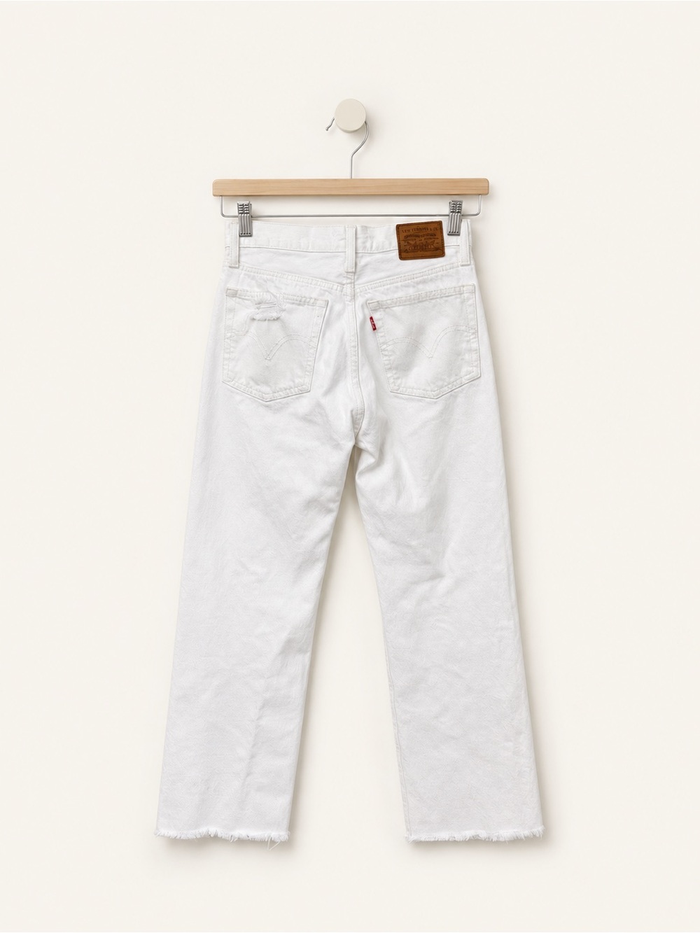 Levi's Wedgie Straight White Jeans - Picture 2 of 10